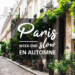 Un week-end slow à Paris en Automne